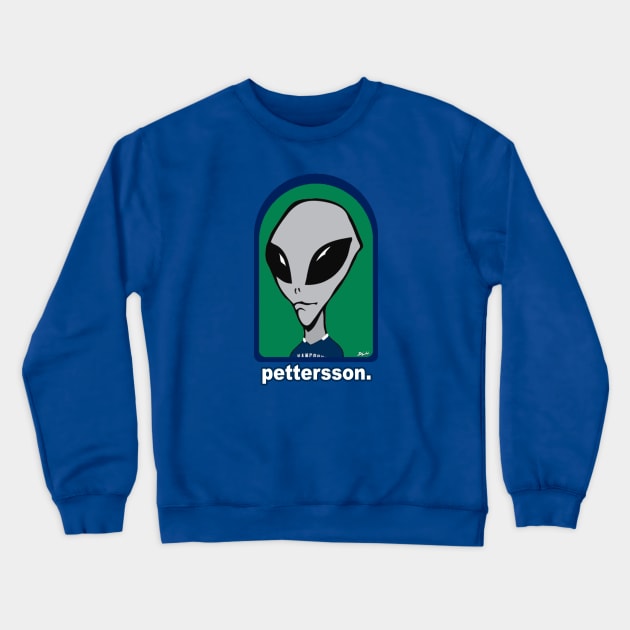 Elias "Alien" Pettersson Crewneck Sweatshirt by Beerleagueheroes.com Merch Store